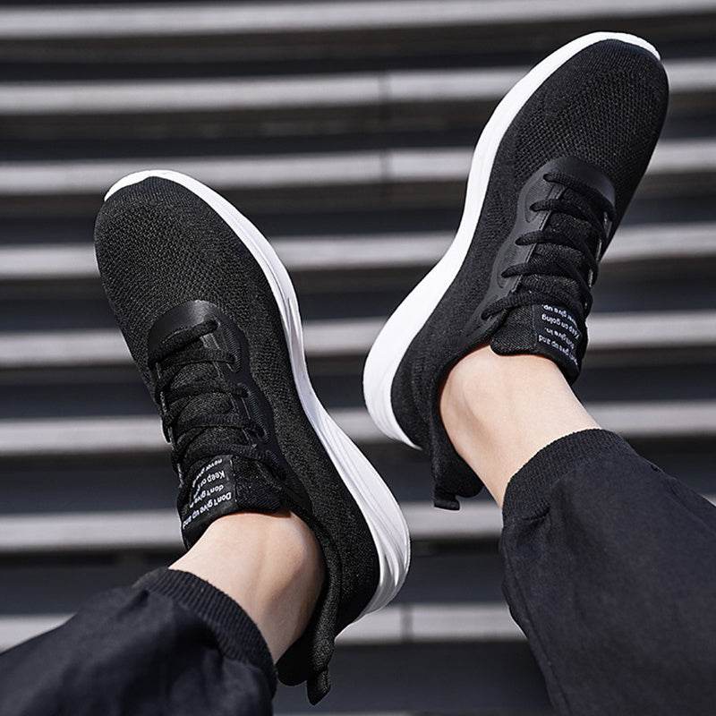 Men's Lace-up Running Shoes Mesh Lightweight Breathable Comfortable Sneakers - Velora