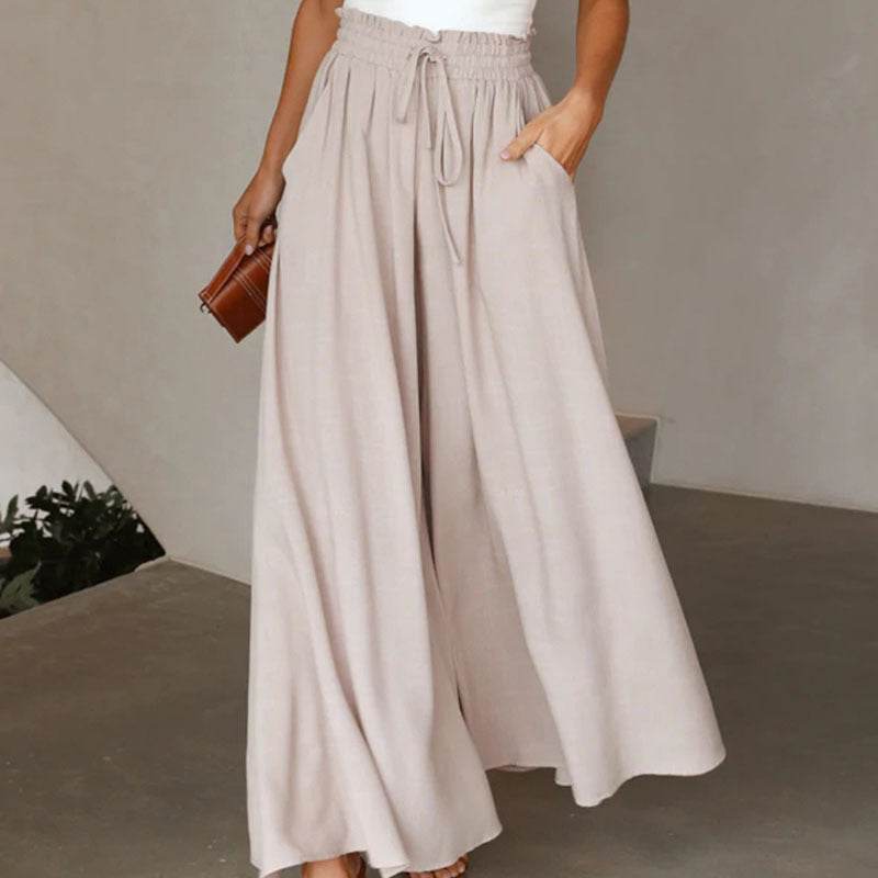 Printed Comfortable Casual High Waist Wide-leg Floral Palazzo Trousers women - Velora