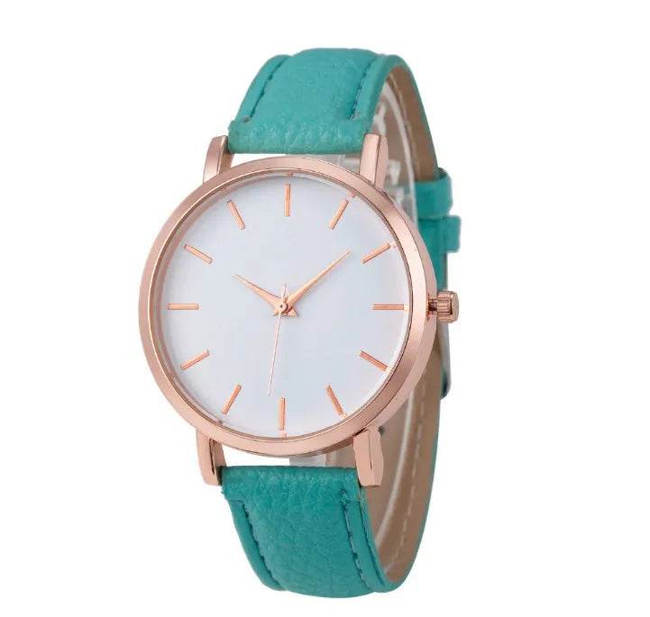 Unisex Leather quartz watch - Velora