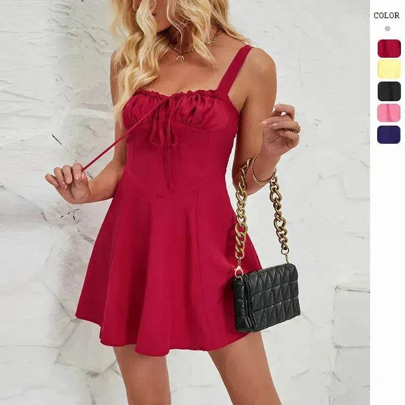 Elegant Chic Sleeveless A-line Casual Summer Mini Dress - Velora