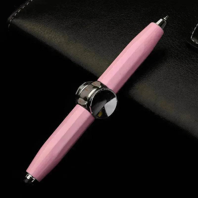 Creative Multi-Function LED Pen Spinning Decompression Gyro Metal Ballpoint Pen Fashion Office School Supplies Writing Pens - Velora