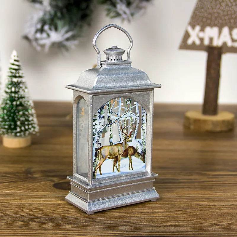 Christmas Decorations Portable Christmas Light Painted Transparent Ornaments - Velora