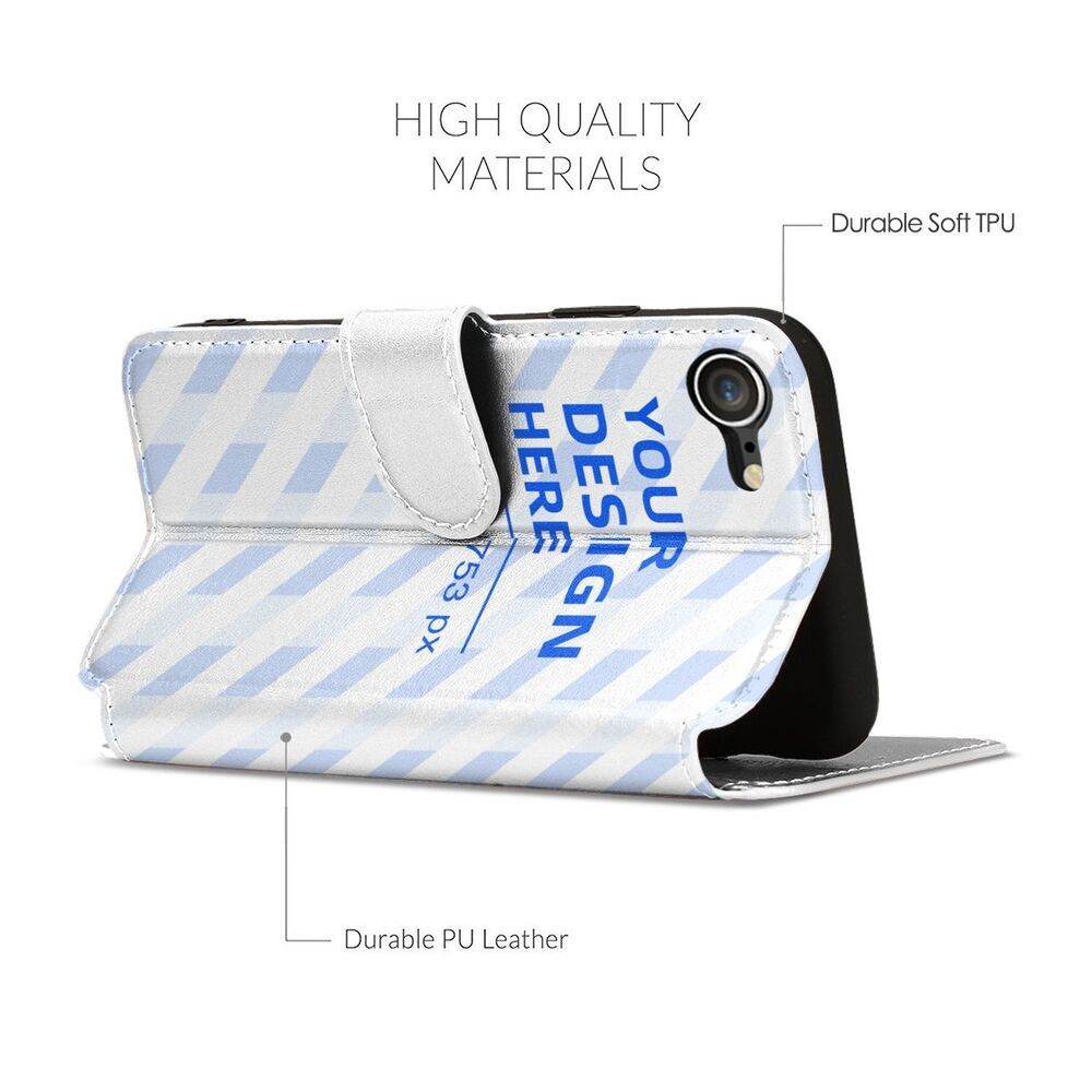 Soft TPU Custom Phone case Flip Card Holder iphone case - Velora