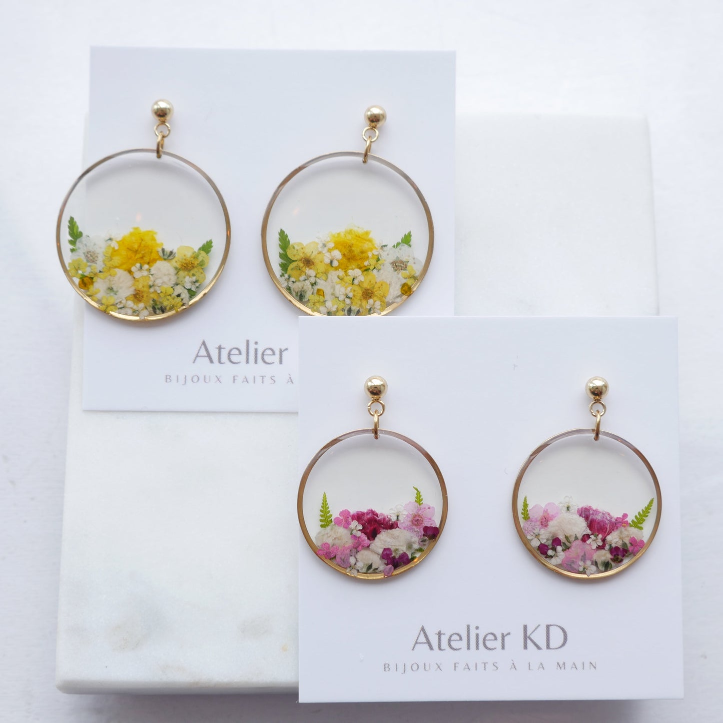 Boucles d’oreilles bouquet - rond - Velora