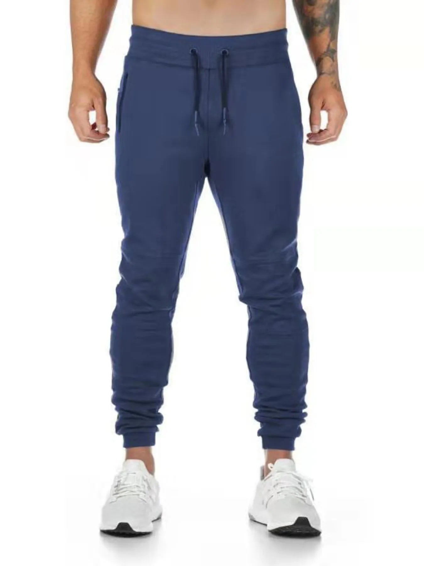 Men's Full Size Jogger Active Pants with Drawstring Plus Size - Velora