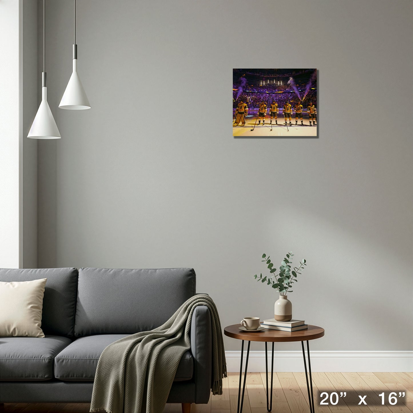 Vegas Golden Knights 16x20 Canvas Starting Line-Up - H