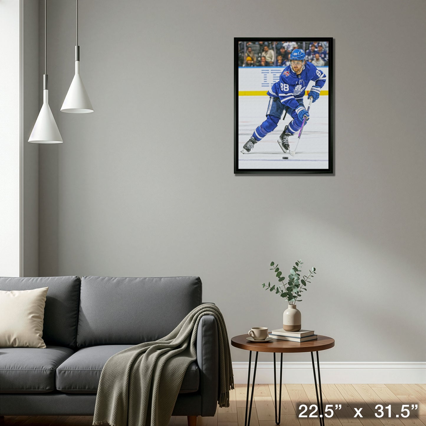William Nylander Framed 20x29 Canvas Maple Leafs Action-V