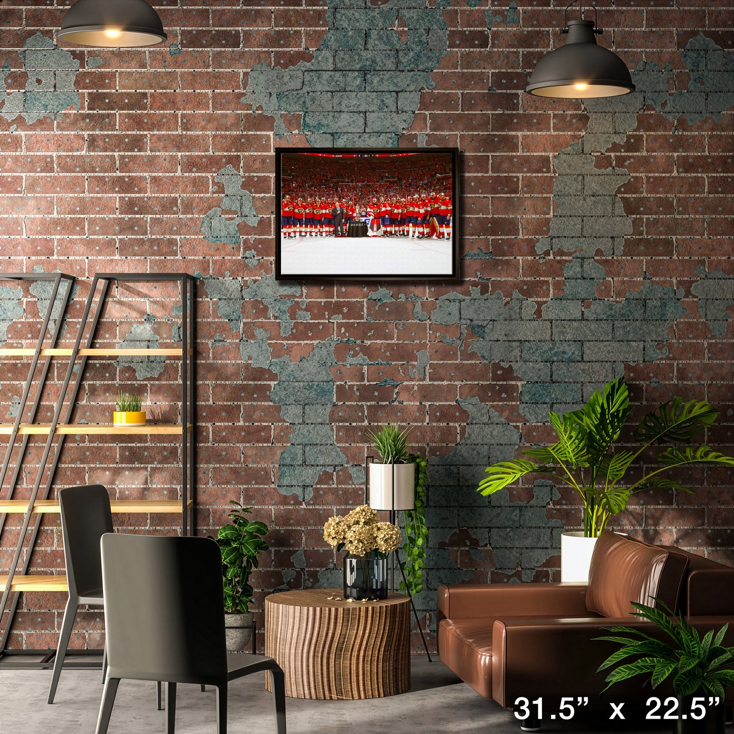 Florida Panthers 20x29 Framed Canvas Conference Final Trophy