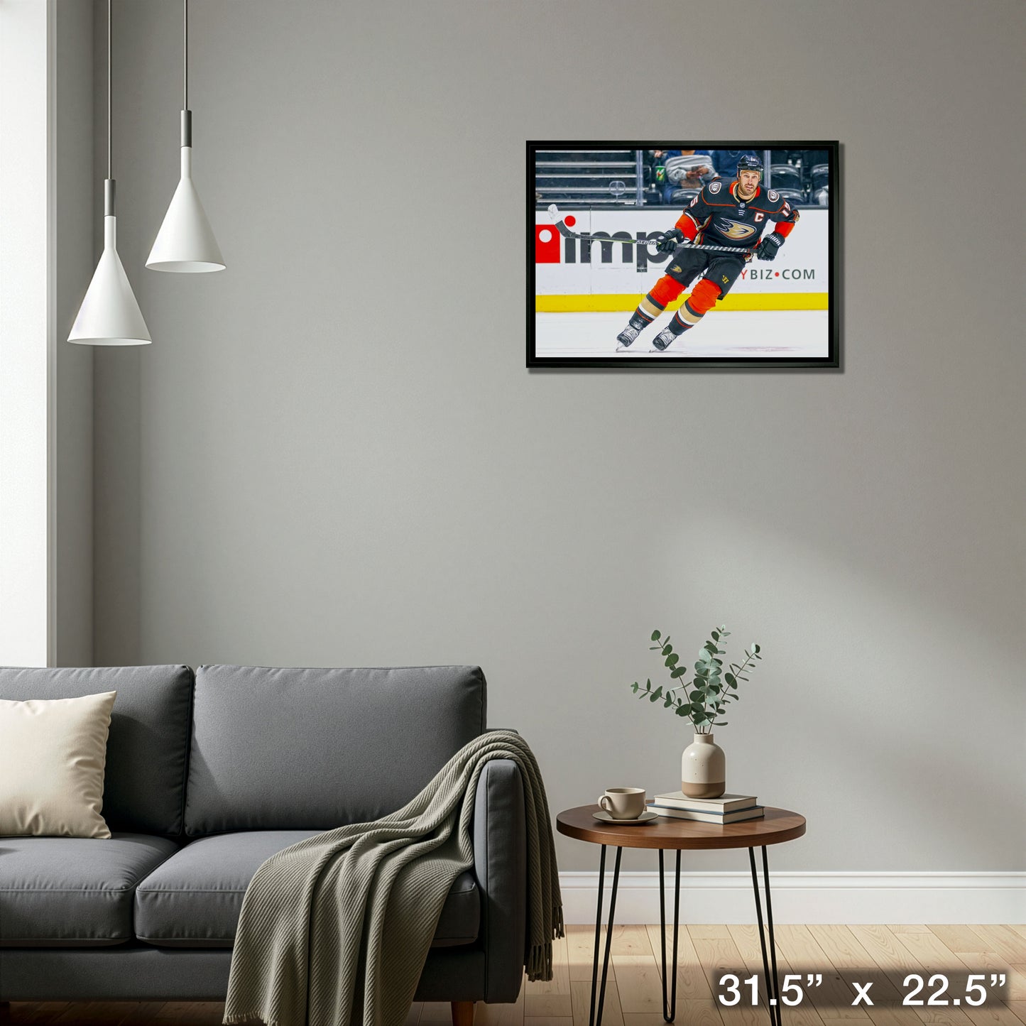Ryan Getzlaf 20x29 Framed Canvas Anaheim Ducks