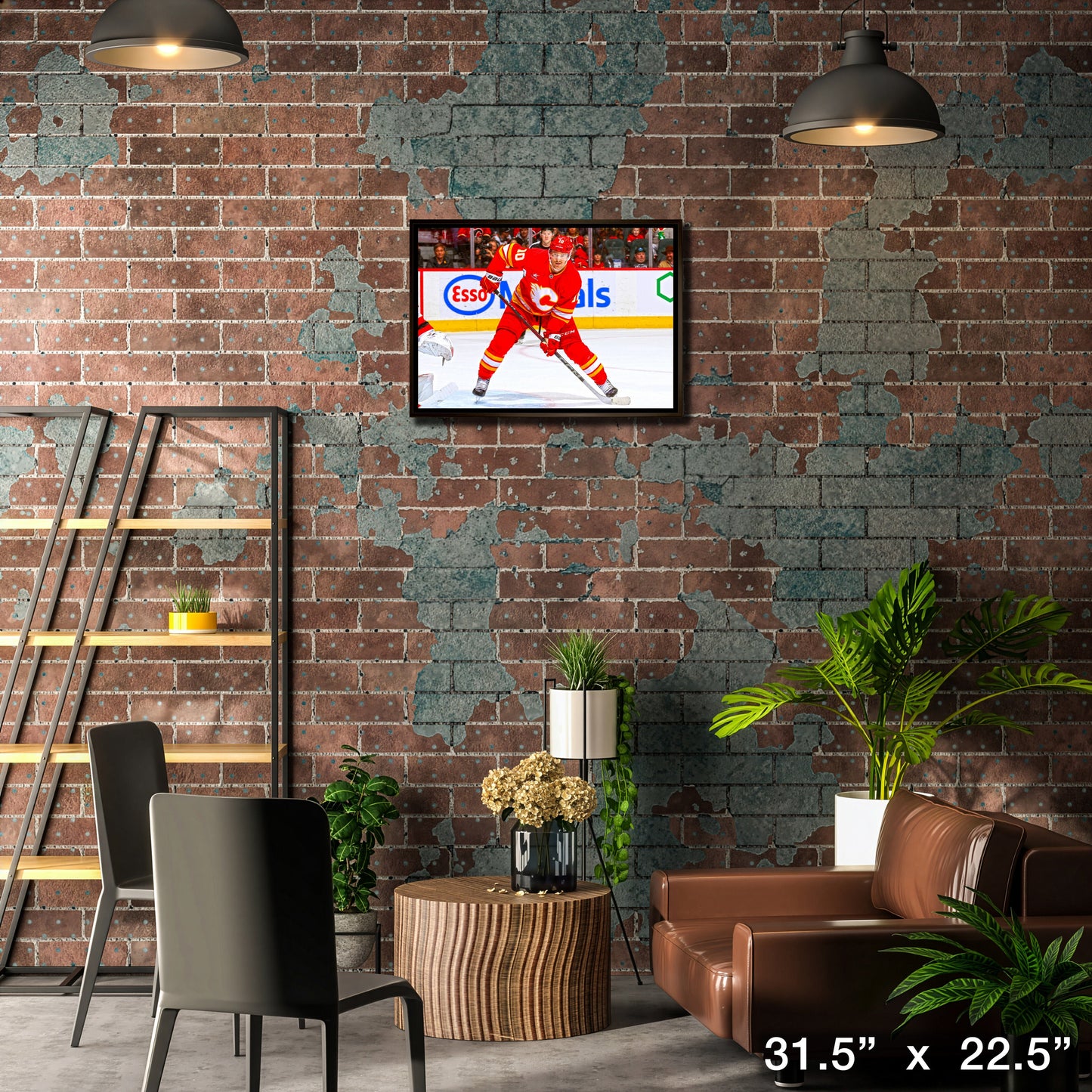 Jonathan Huberdeau 20x29 Framed Canvas Calgary Flames