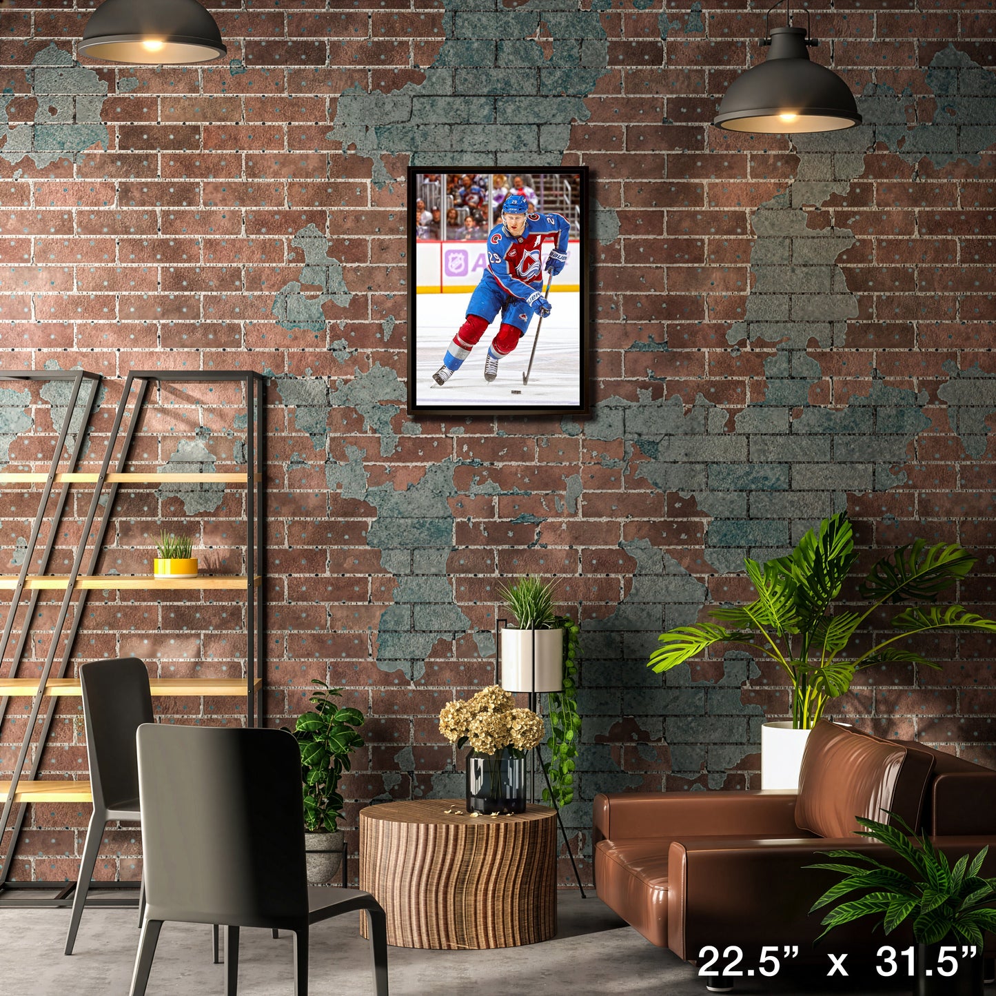 Nathan MacKinnon 20x29 Framed Canvas Colorado Avalanche