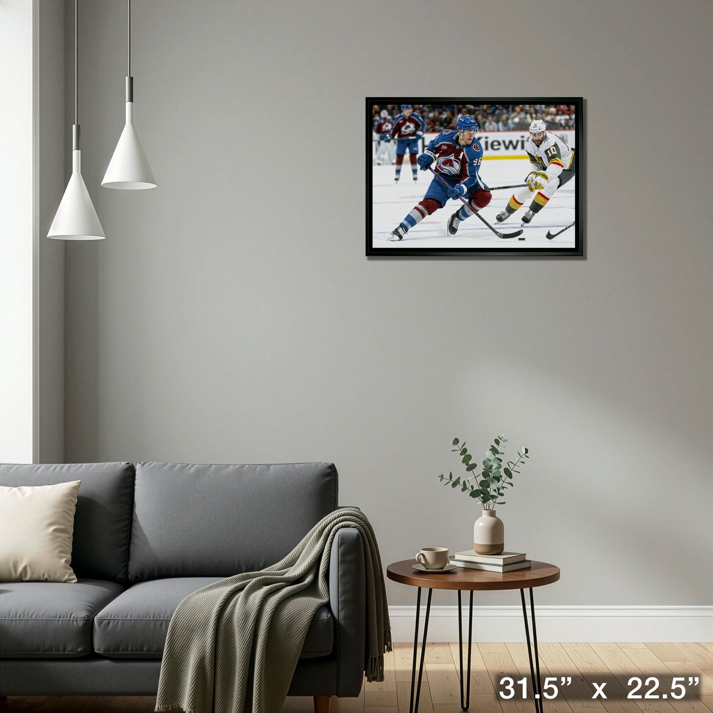 Mikko Rantanen 20x29 Framed Canvas Colorado Avalanche