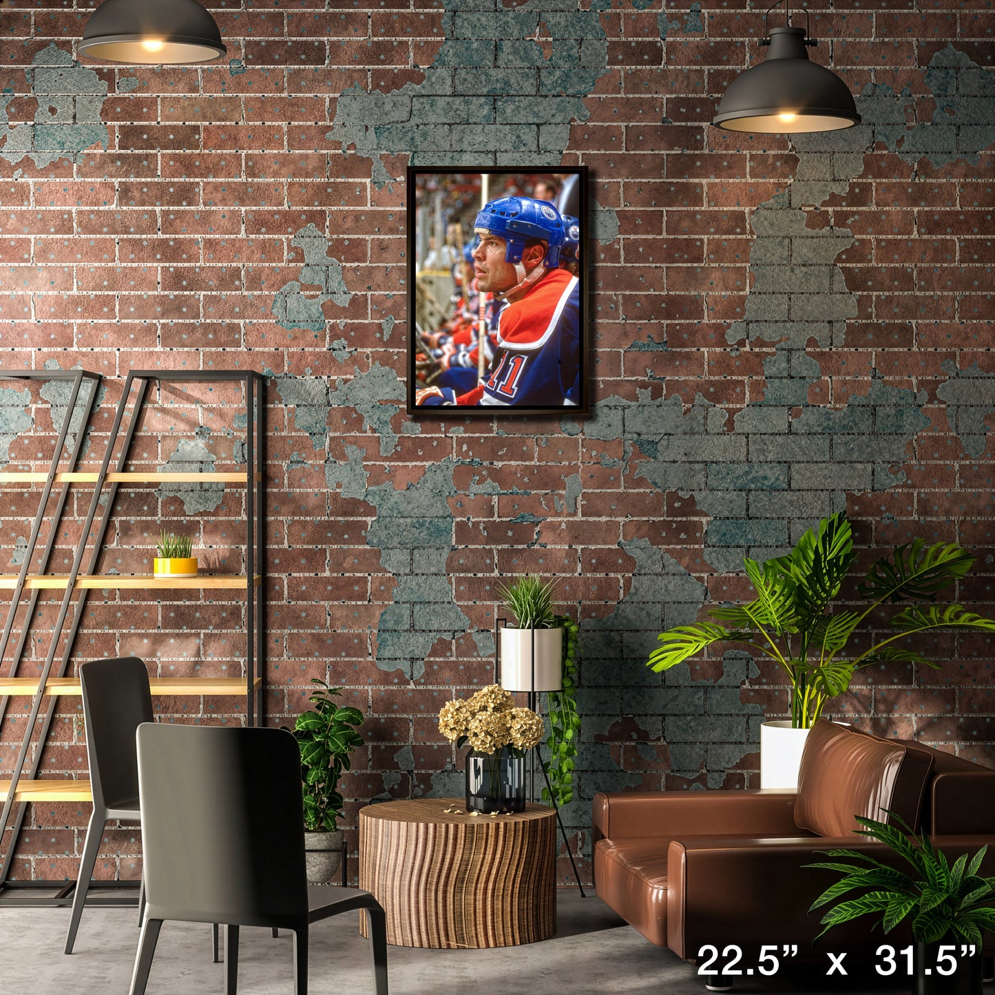 Mark Messier 20x29 Framed Canvas Edmonton Oilers