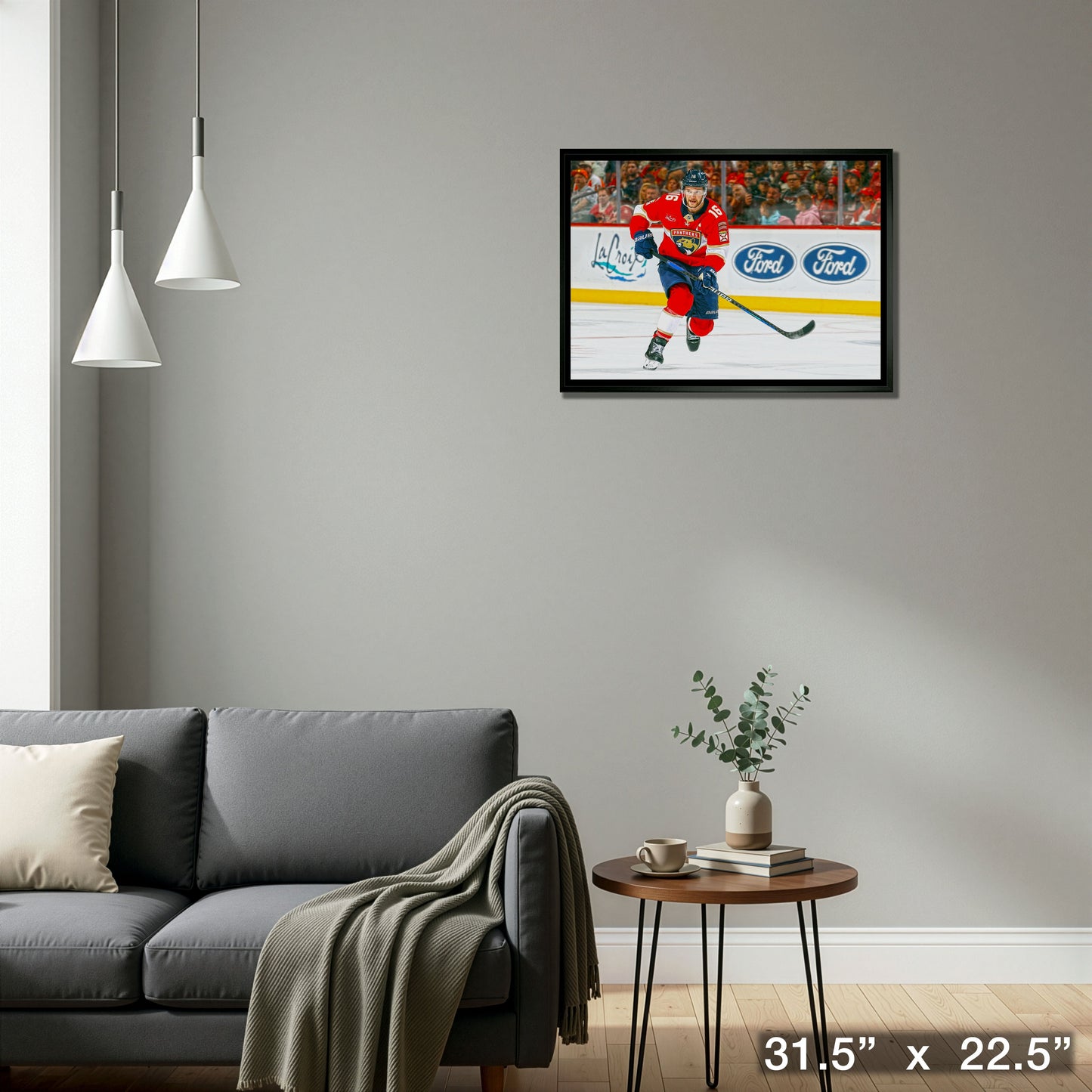 Aleksander Barkov 20x29 Framed Canvas Florida Panthers