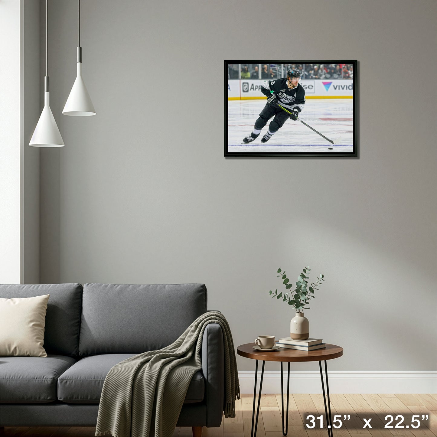 Adrian Kempe 20x29 Framed Canvas Los Angeles Kings