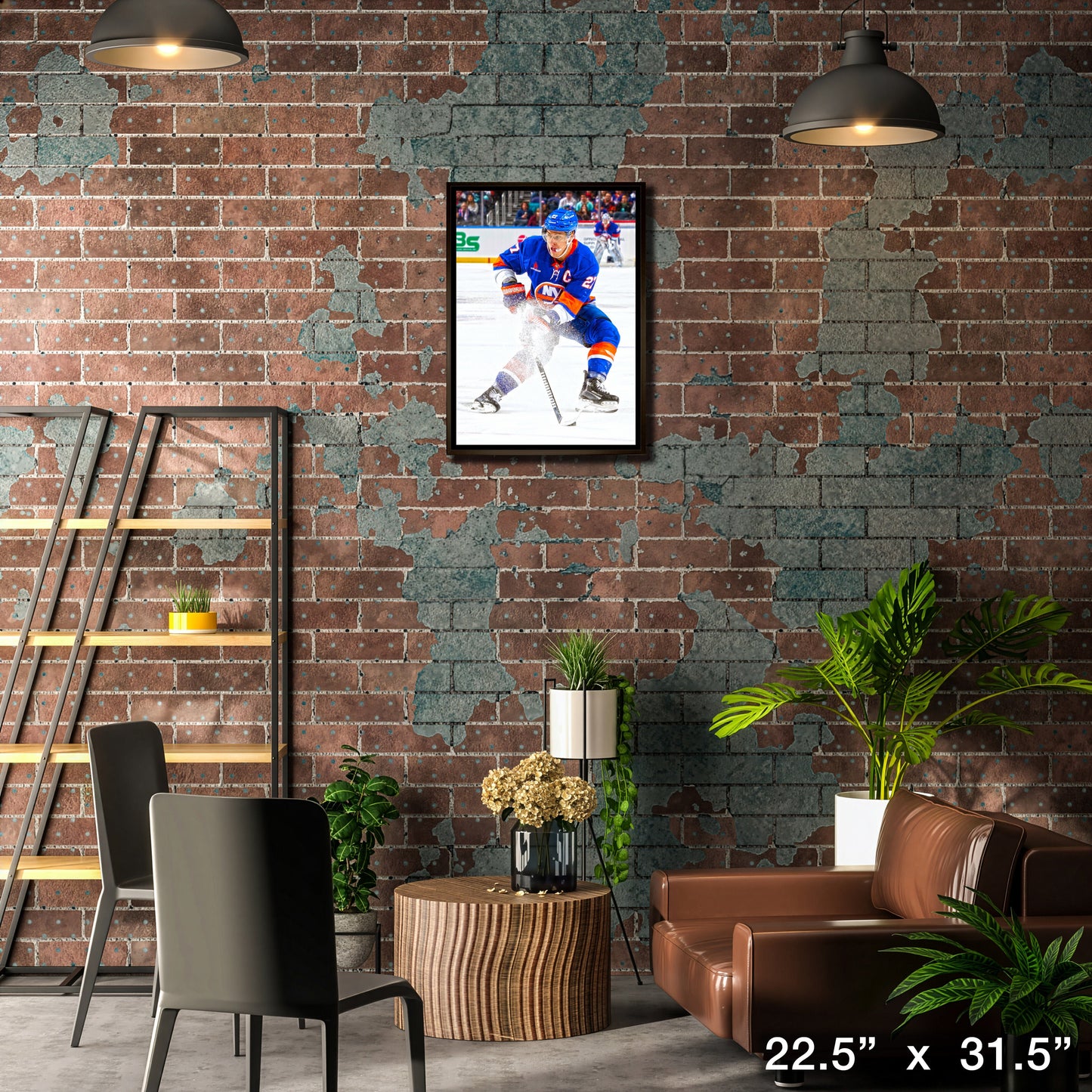 Anders Lee 20x29 Framed Canvas New York Islanders