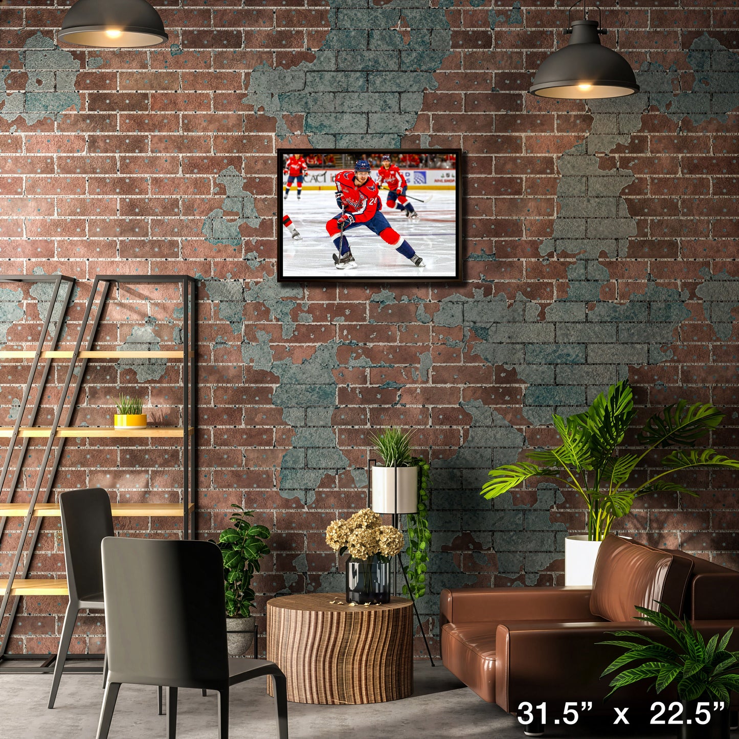 Connor McMichael 20x29 Framed Canvas Washington Capitals
