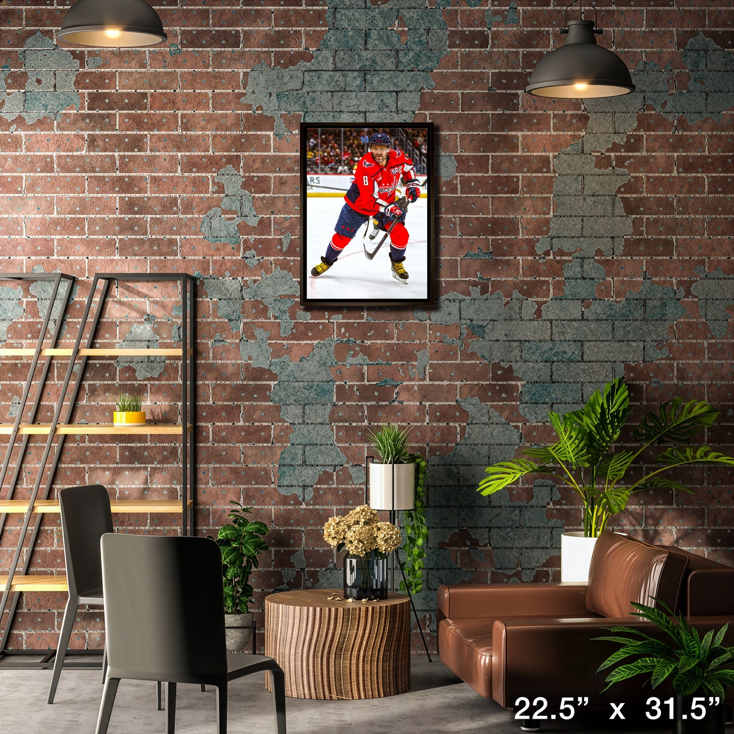 Alexander Ovechkin 20x29 Framed Canvas Washington Capitals