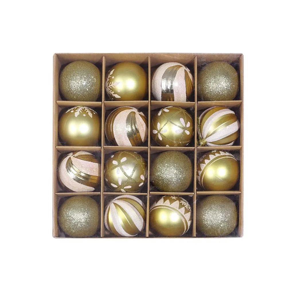 Ornament Christmas Tree Ball Decorations Xmas Ball Red Gold Silver Blue Hanging Home Party Decor - Velora