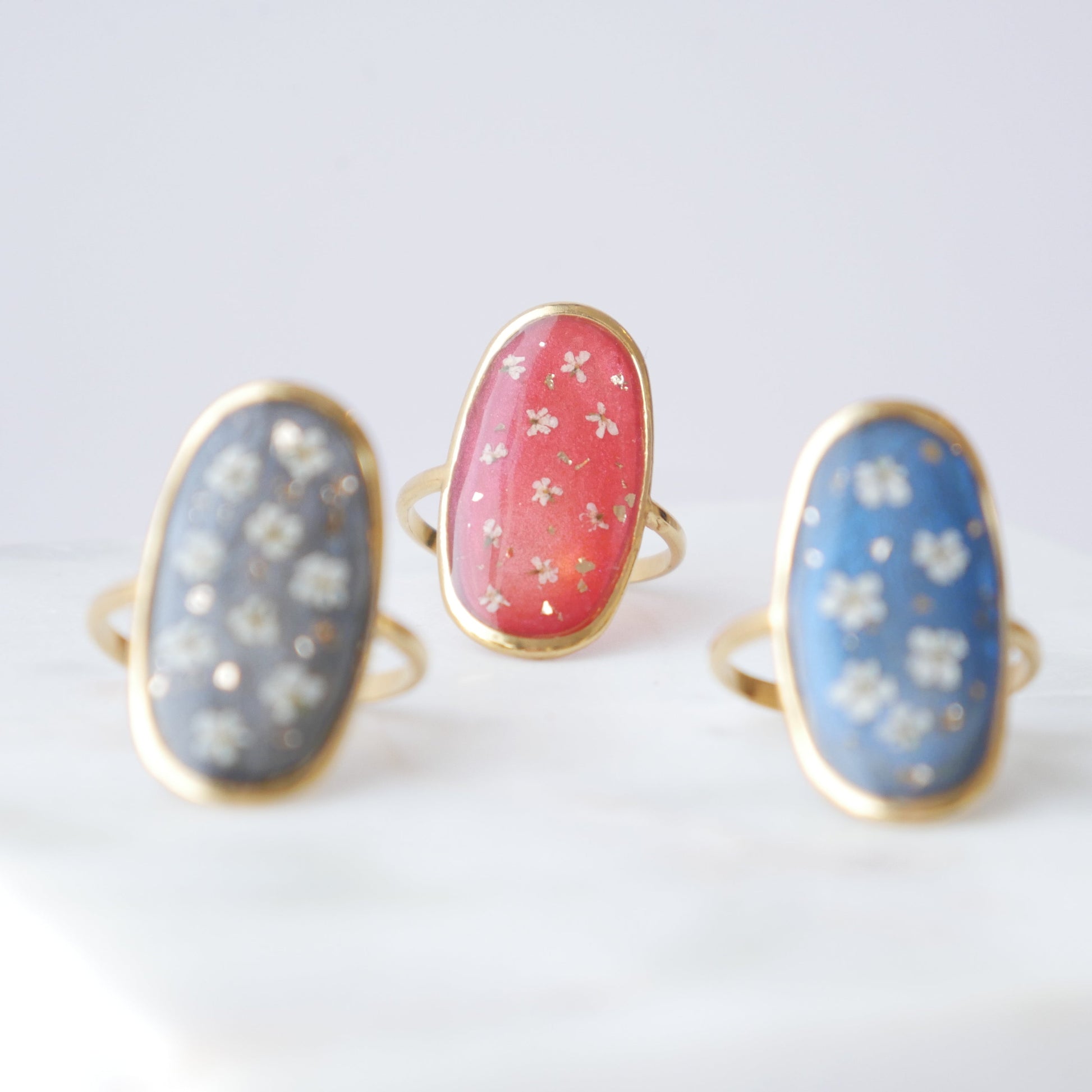 Bague Celeste - oval (ajustable) - Velora