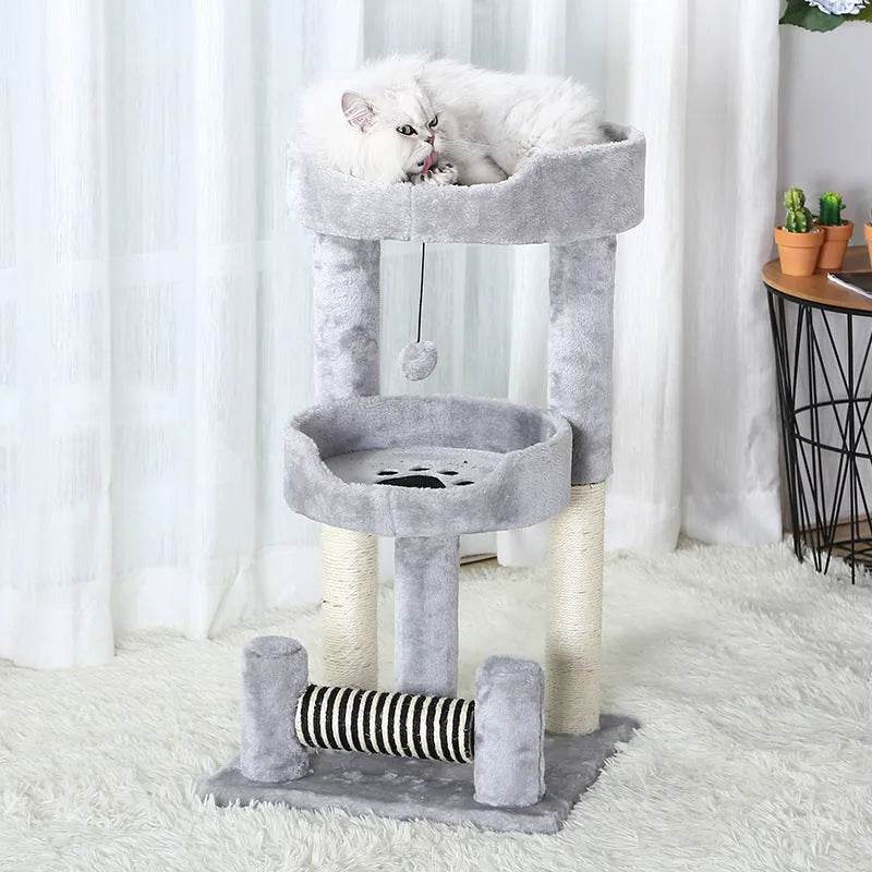 Cat Litter, Cat Tree, All-season General Purpose, Sisal Grinding Claw Toy Cat Supplies - Velora