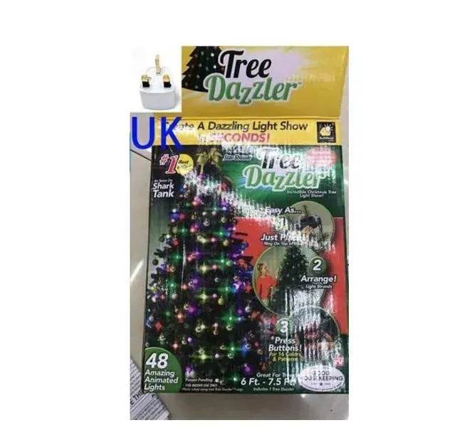 64 Light Dazzler Shower Tree Light Show Of Christmas Tree - Velora