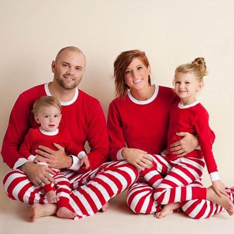 Family striped christmas pajamas - Velora