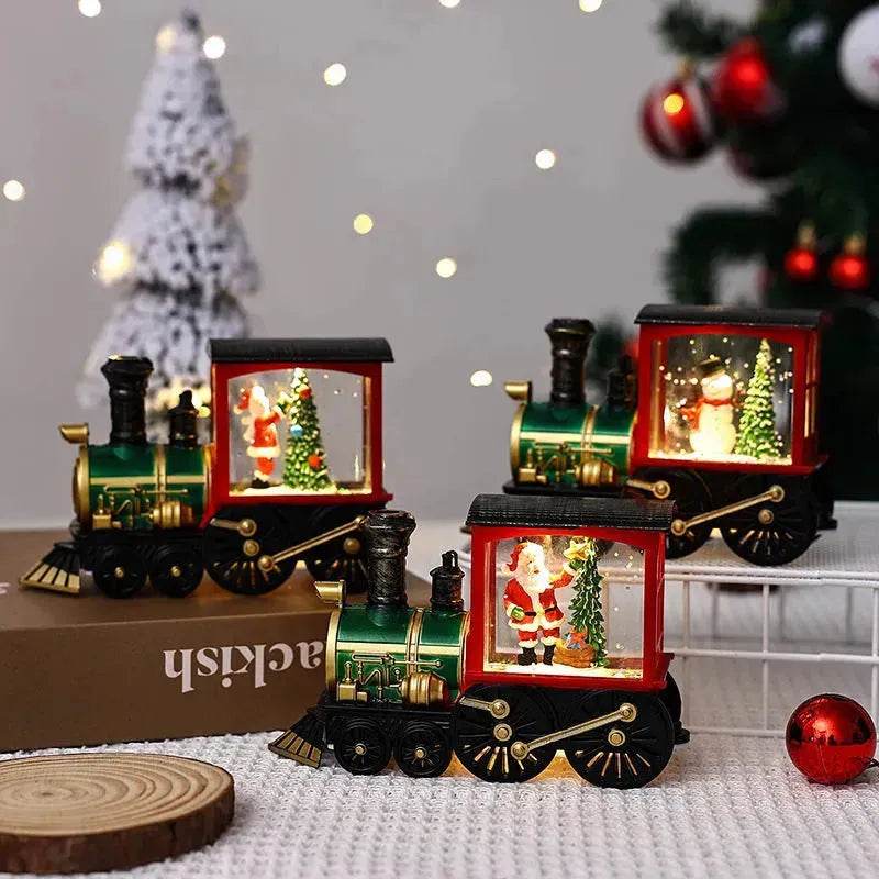 Christmas Gift Train Decoration Small Night Lamp - Velora