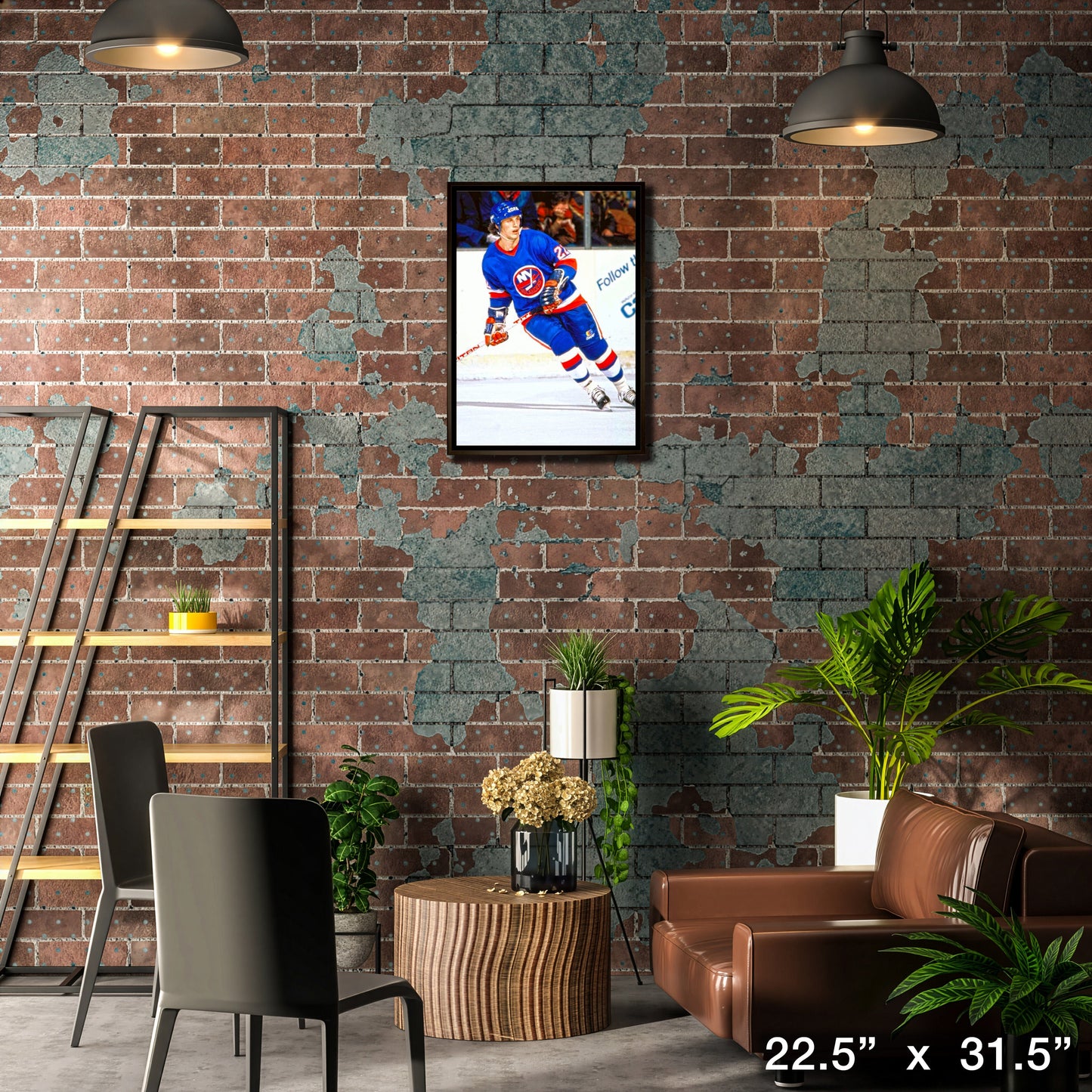 Mike Bossy New York Islanders Framed 20x29 Action Canvas