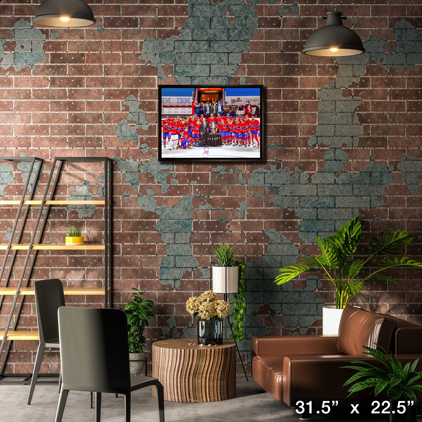 Montreal Canadiens Framed 20x29 Clarence S. Campbell Bowl Canvas