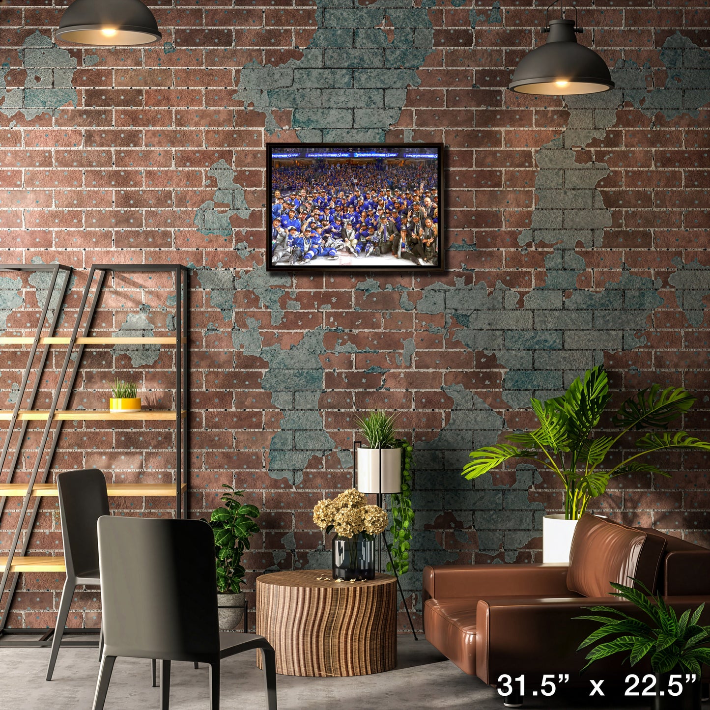 Tampa Bay Lightning Framed 20x29 2021 Stanley Cup Champion Team Photo Canvas