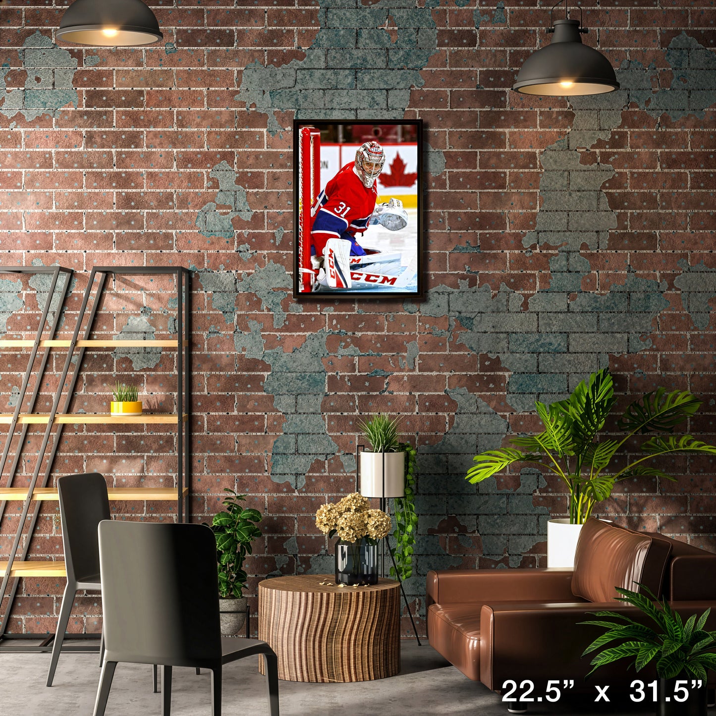 Carey Price Montreal Canadiens Framed 20x29 On Post Save Canvas