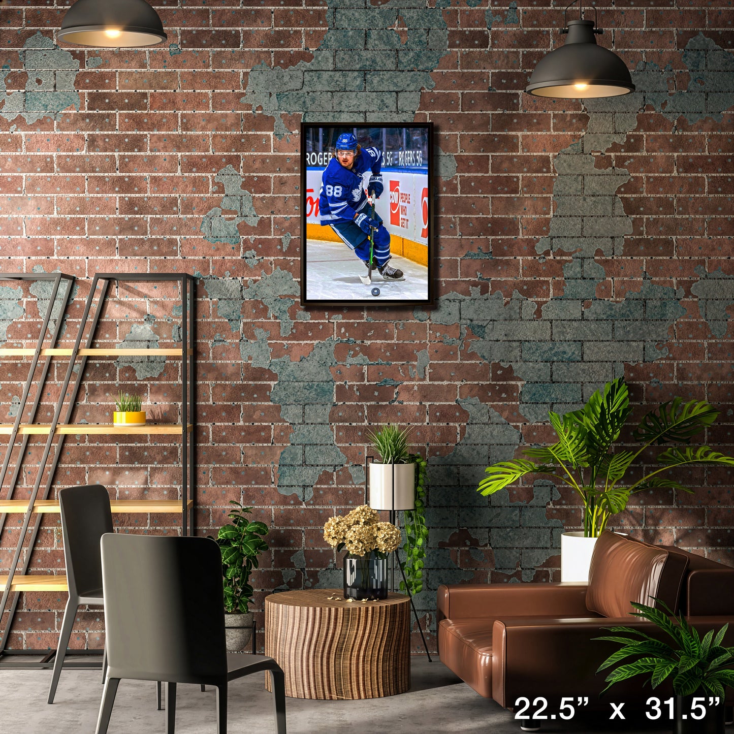 William Nylander Toronto Maple Leafs Framed 20x29 Skating Canvas