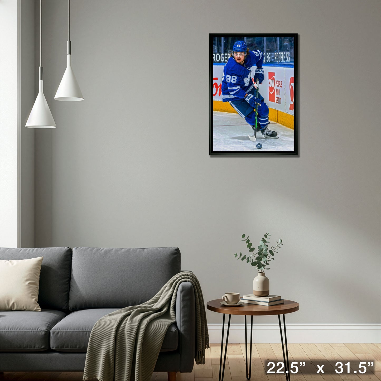 William Nylander Toronto Maple Leafs Framed 20x29 Skating Canvas