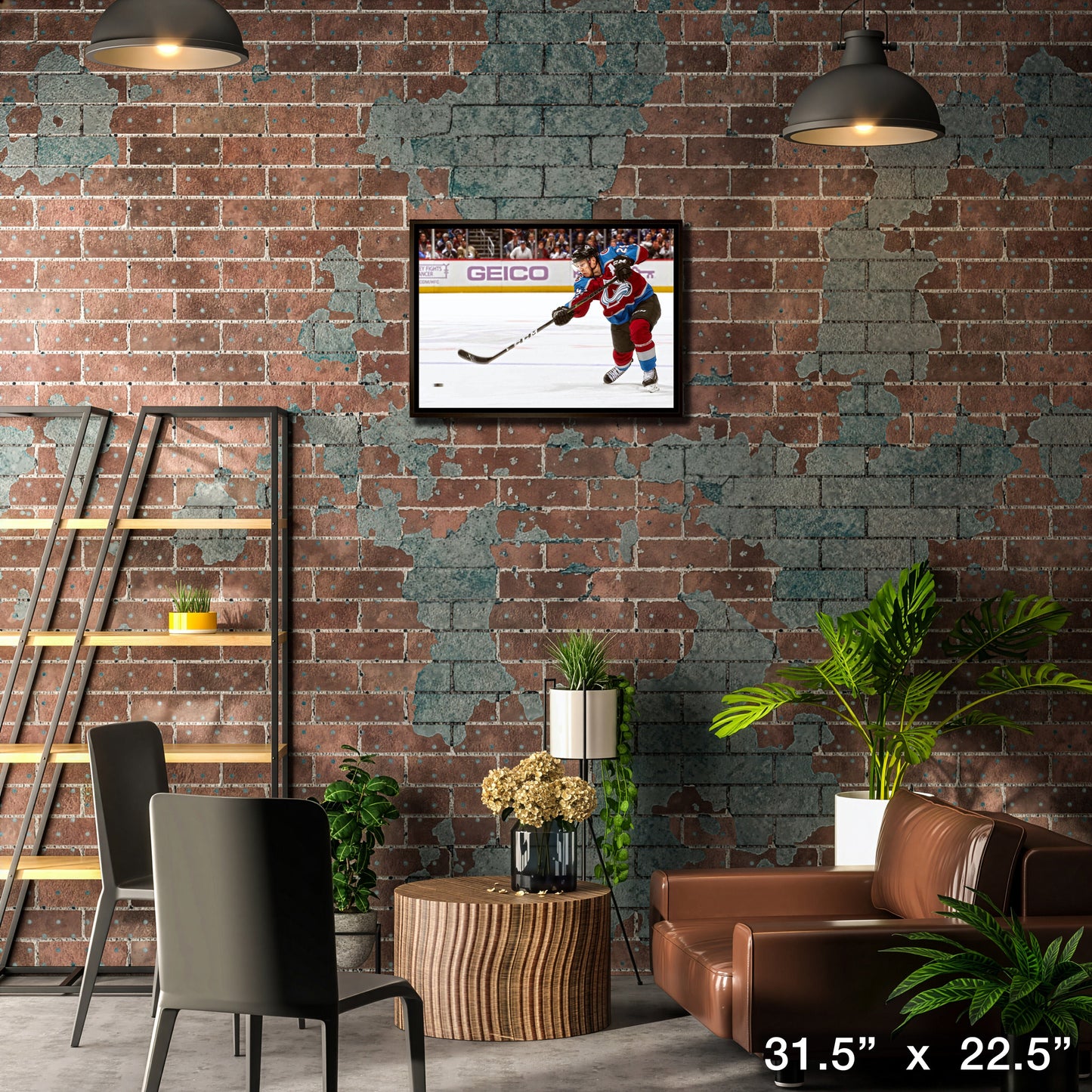 Nathan MacKinnon Colorado Avalanche Framed 20x29 Shooting Canvas