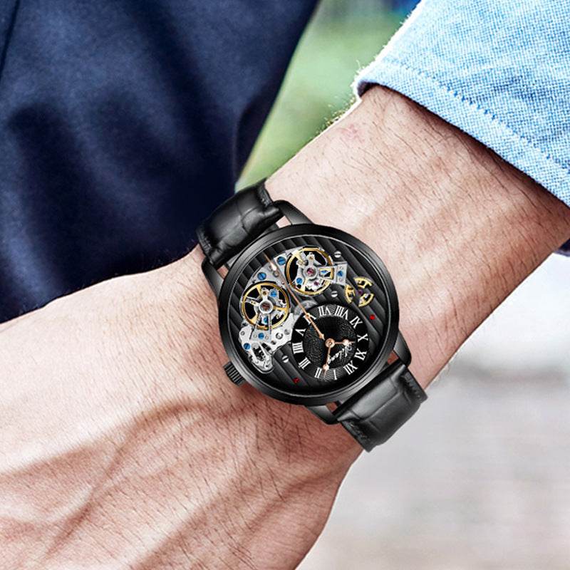 Men's Automatic Mechanical Watch – Stainless Steel, 41mm, Water Resistant