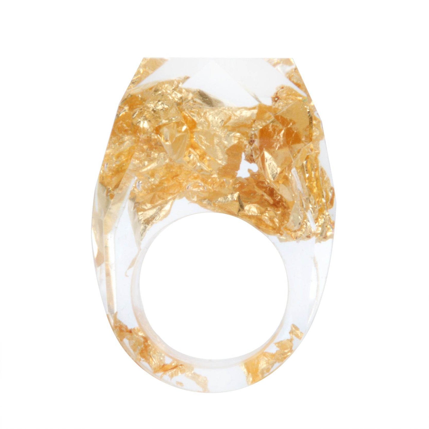 Dried Flower Resin Forest Handmade Dried Flower Epoxy Ring - Velora