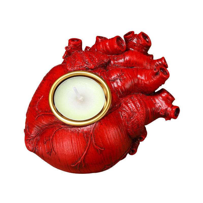Halloween Heart Candlestick Decoration Horror Decoration Props - Velora