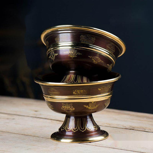 India Copper God of Wealth Water Supply Cup for Buddha Cup - Velora