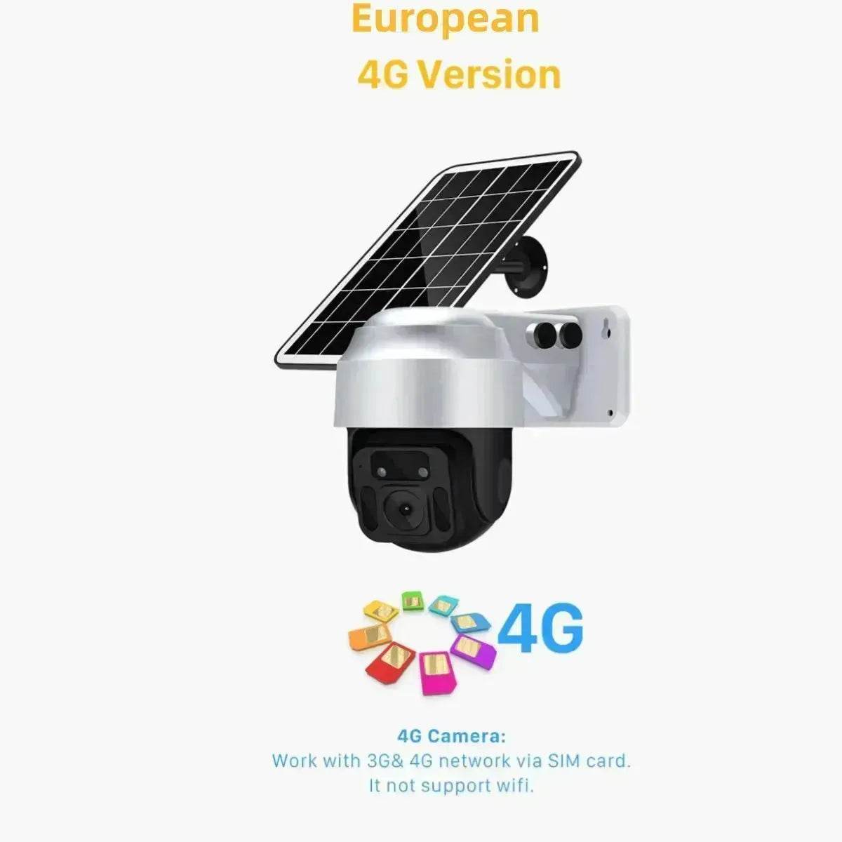 Solar Powered Wireless WiFi Surveillance Camera - Velora