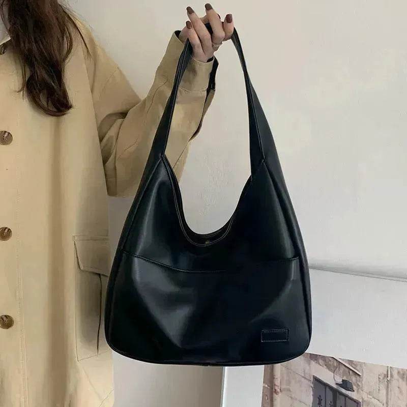 Fashion Tote Bag Large Capacity Casual Shoulder Bag Women's Commuting Handbag College Student - Velora