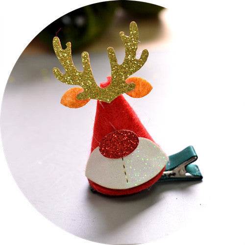 Mori Style Deer Hairpin A Pair Of Hairclips Children's Cute Christmas Headband - Velora