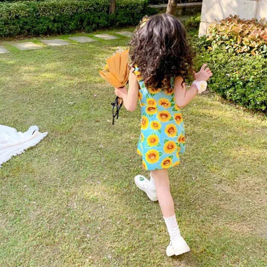 Casual Summer Floral cotton dress for baby girl