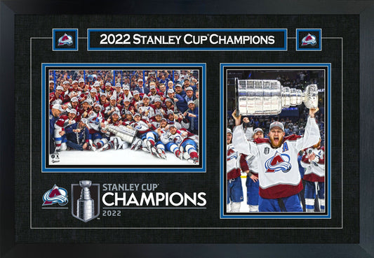 Nathan MacKinnon Framed Colorado Avalanche 18X26 2022 Stanley Cup Collage Frameworth Sports Marketing