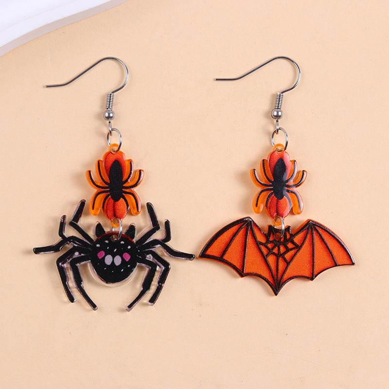 European And American Halloween Series Acrylic Earrings Color - Velora