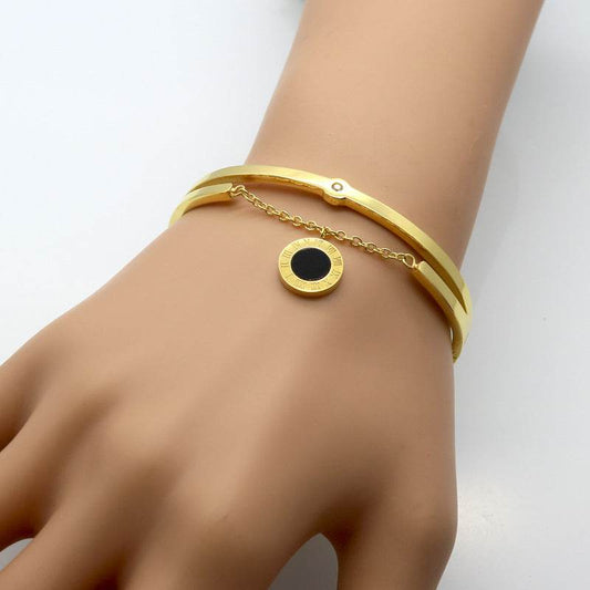 Metal Numbers Rome Fringed Bracelets for Women - Velora