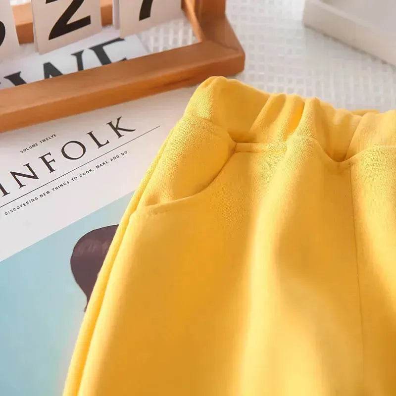 Neutral Cartoon Autumn Clothes Suit Western Style Neutral two piece for kids - Velora