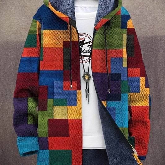Men's Zipper Hooded Cardigan Cotton-padded Jacket - Velora