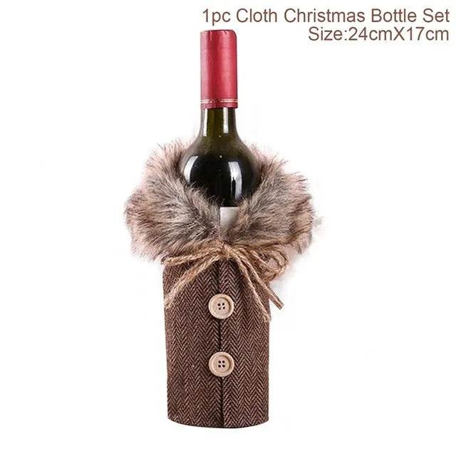 Christmas Decorations Christmas Wine Bottle Socks - Velora