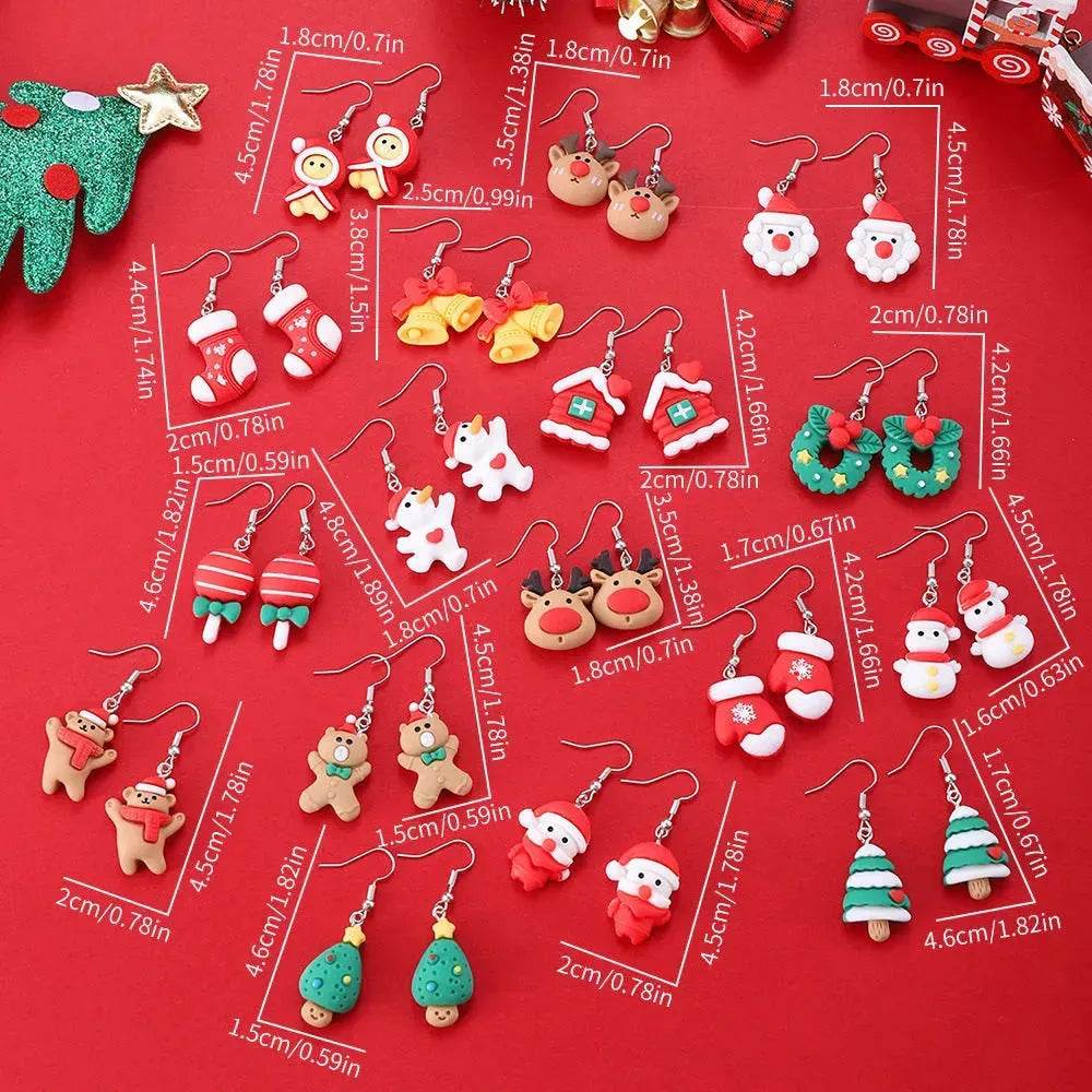 Creative Cartoon Christmas Earrings Fashion - Velora